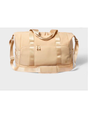 Faux Neoprene Weekender Bag - All In Motion Tan: Softside CarryOn Luggage